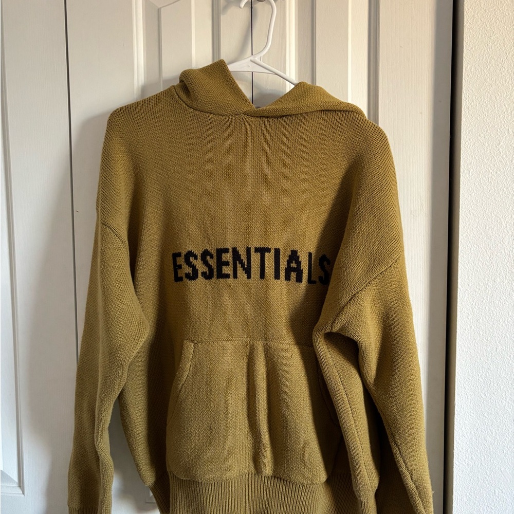 Fear of God Essentials Men's Mustard Sweater